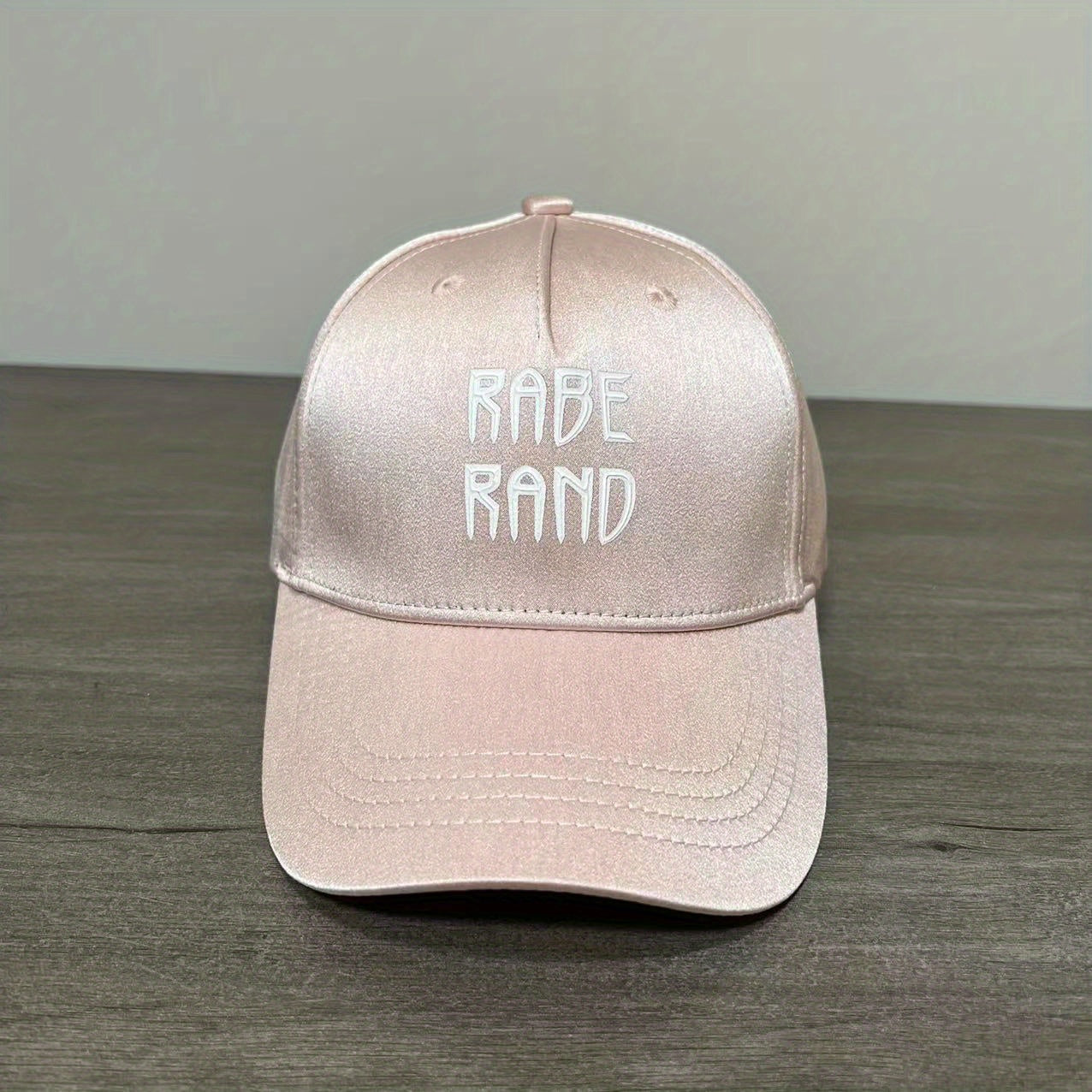 Silk Satin 3D Embroidered Baseball Cap Sunscreen Casual Cap
