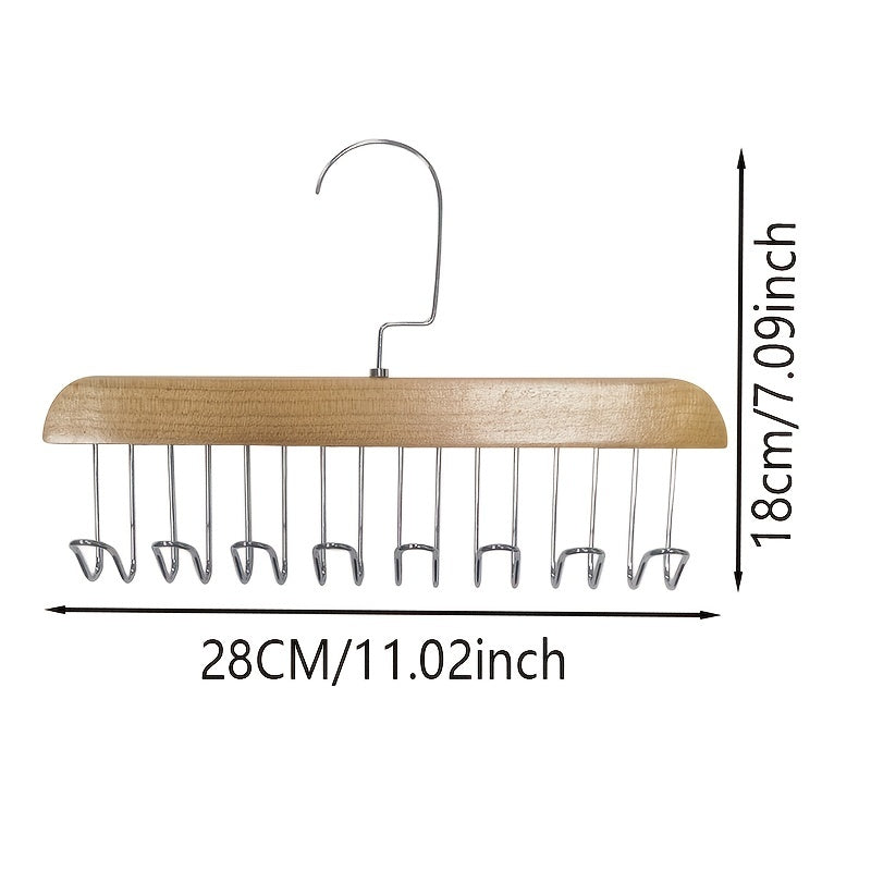 2pcs 8 Hook Underwear & Hat Storage Hanger with Hat Rack