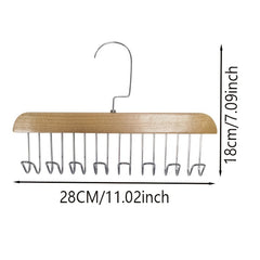 2pcs 8 Hook Underwear & Hat Storage Hanger with Hat Rack
