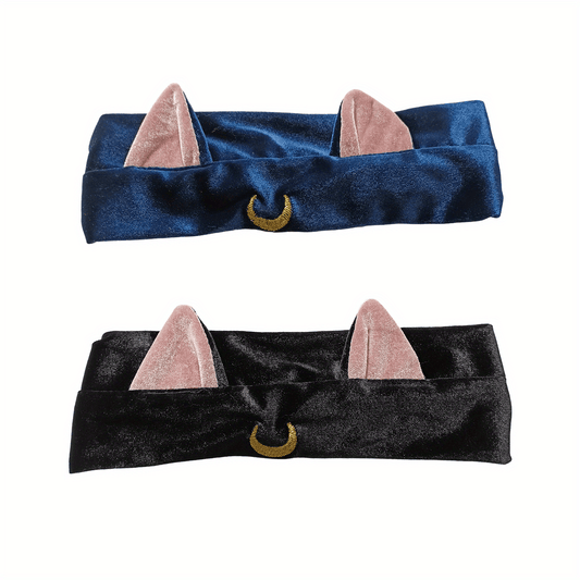 Embroidery Cat Ears Headband for Women