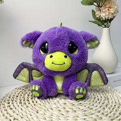 7 Inch Flying Dragon Plush Toy with Expressive Eyes Soft Polyester Fabric