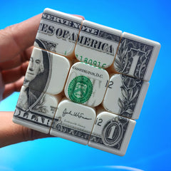 1pc Speed Cube with Unique 1 Bill Infinite Magic Puzzle ABS Resin
