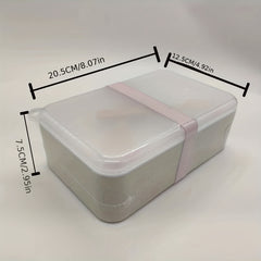 Leakproof Japanese Bento Box Double Decker Lunch Box Portable for School Adults