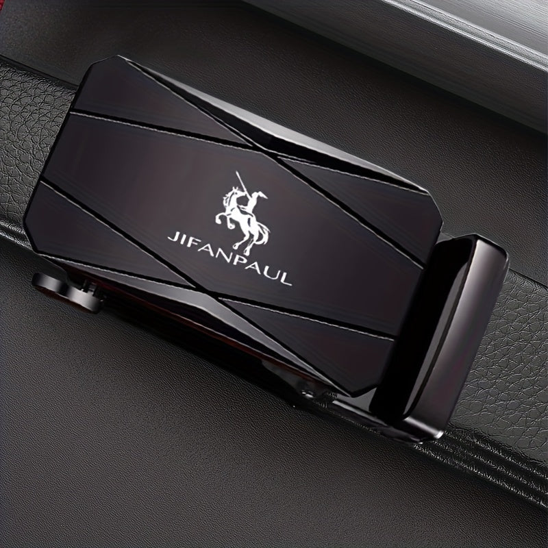 Men's PU Leather Belt with Automatic Buckle