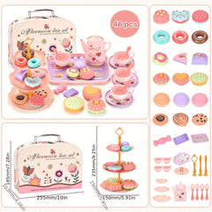 Kids Afternoon Tea Set Cake Cutter Princess Toy ABS Material