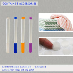 20x30 Acrylic Magnet Dry Erase Board Fridge Calendar with 4 Markers