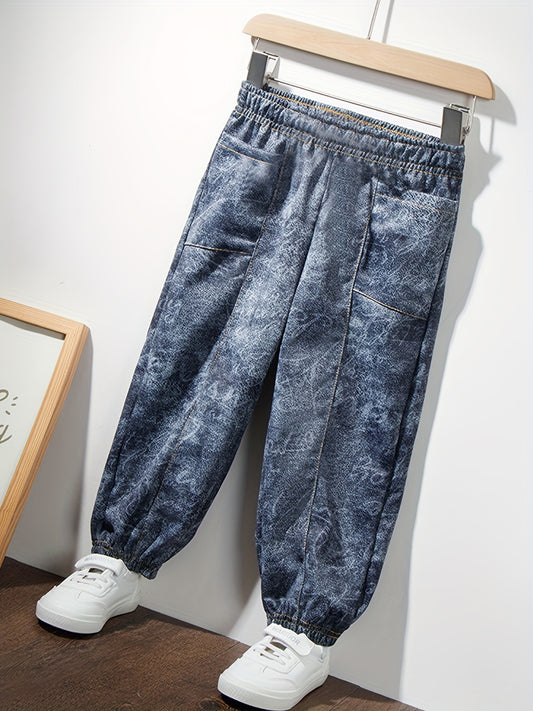 Boys Casual Denim Pants with Pocket for Spring and Autumn