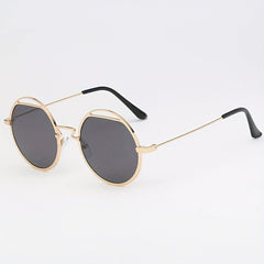 Y2K Round Metal Sunglasses Retro UV400 Sun Shades Glasses
