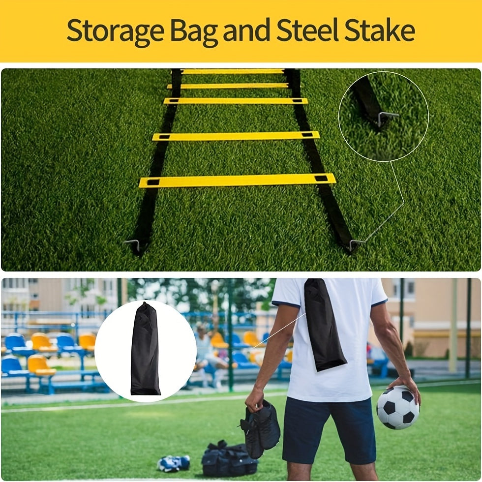 20ft Agility Ladder - Speed Training Equipment - Improve Footwork & Coordination