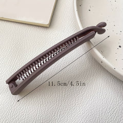 1pcs Banana Clip Frosted Hair Clip Women Hair Claws Ponytail Holder Hairpins
