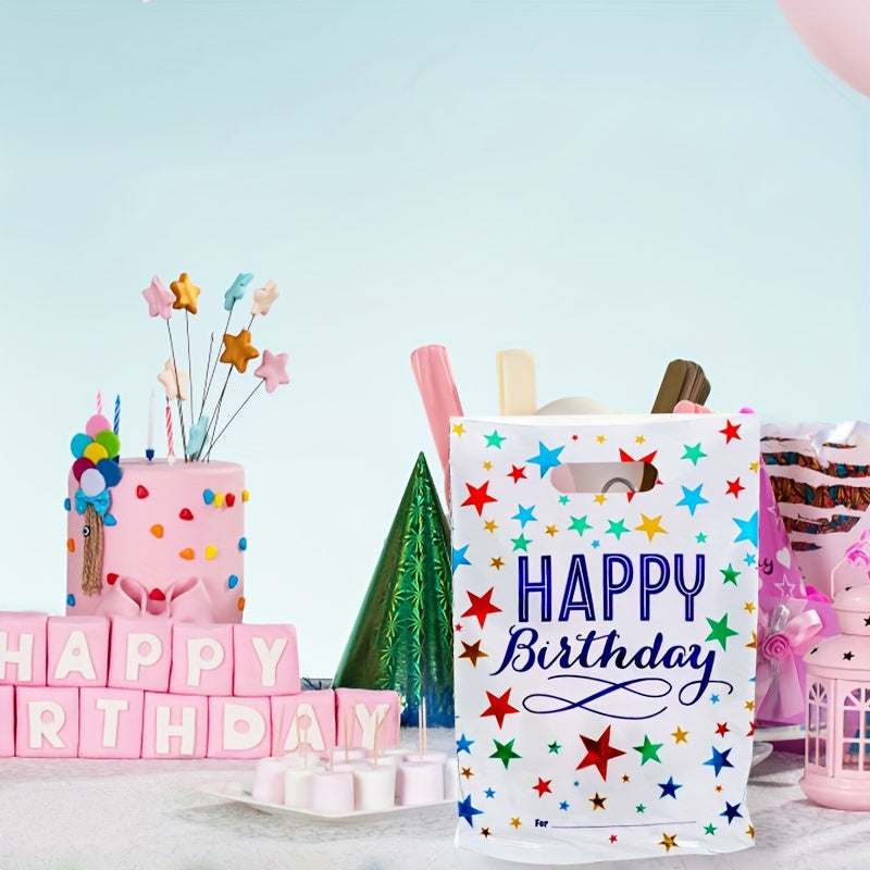 10pcs Colorful Happy Birthday Party Gift Bags