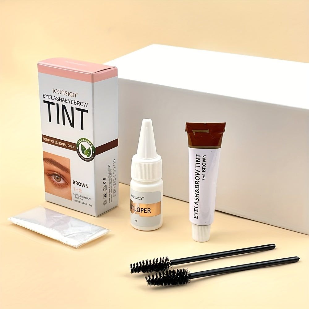 Waterproof Eyebrow Coloring Kit Long Lasting Gel Dye Set