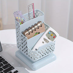 Stylish Desktop Cosmetic Storage Box with Phone Holder