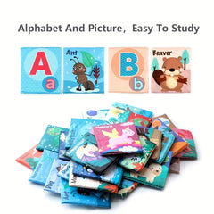 26 Letters Cloth Book Set with Carrying Bag for Early Education