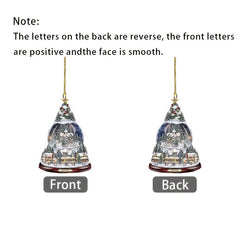 Crystal Town 2D Acrylic Decorative Charm Car Bag Key Pendant Christmas Ornament