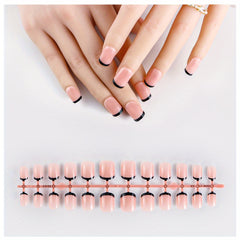 24pcs Pink Squoval Press On Nails Long Lasting Acrylic False Nails for Women