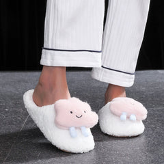 Cloud Plush Slippers, Cartoon Indoor Shoes