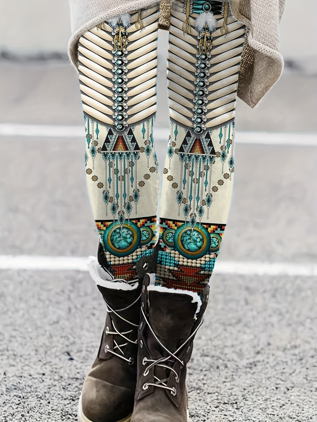 Boho High Waist Leggings for Women