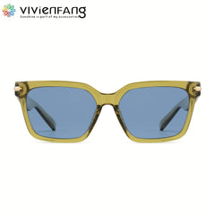 VIVIENFANG Rectangular Polarized Sunglasses Unisex Shades UV Protection