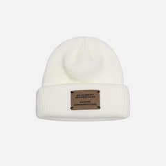 Vintage Woolen Beanie Hat Women's Cap Autumn Winter Cold Cap