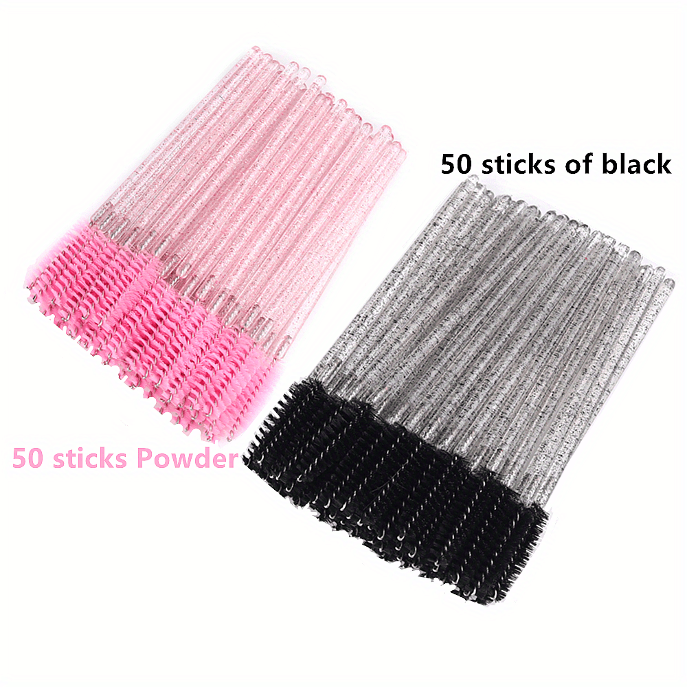 100 Disposable Mascara Brushes Makeup Tools 8 Colors