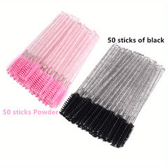 100 Disposable Mascara Brushes Makeup Tools 8 Colors