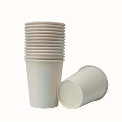 10pcs 250ml Hardened Paper Cup Pure Pattern Outdoor Party All Seasons