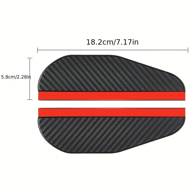 2pcs Car Rainproof Film Anti Fog Clear Auto Sticker