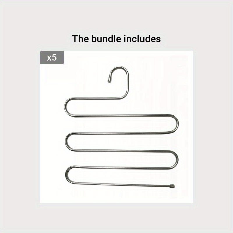 Durable S Shape Hangers for Closet Organization