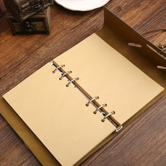 75 Sheet Retro Hand Account Book Loose-leaf Business Notebook