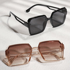 Large Square Sunglasses Gradient UV400 Sun Shades Glasses For Driving Beach