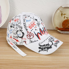 Graffiti Baseball Cap Sunshade Casual Sports Cap Unisex Hiphop Streetwear Hat