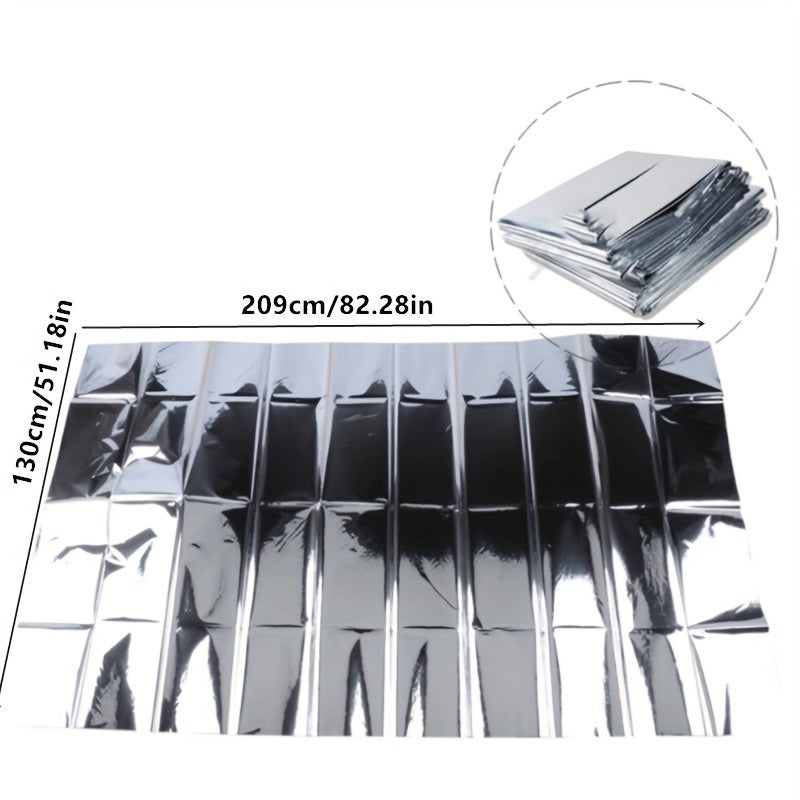 Emergency Thermal Poncho Blanket Lightweight Folding Water Resistant