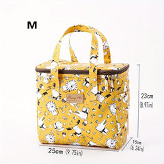 Thickened Insulated Lunch Box Bag Cartoon Waterproof Large Insulated Bag