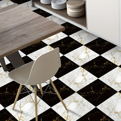 Marble Pattern Self-adhesive Waterproof Floor Tile Matte Anti-slip