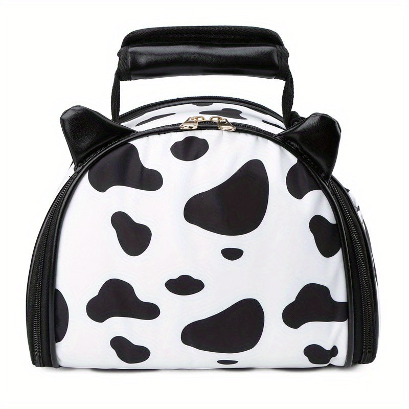 Cow Pattern Mommy Bag Crossbody Portable Baby Mother's Bag