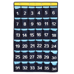 Classroom Numbered Cell Phone Holder & Calculator Pocket Chart