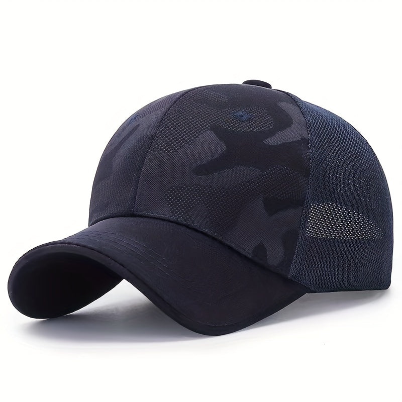 Summer Mesh Baseball Cap Camouflage Dad Trucker Hat