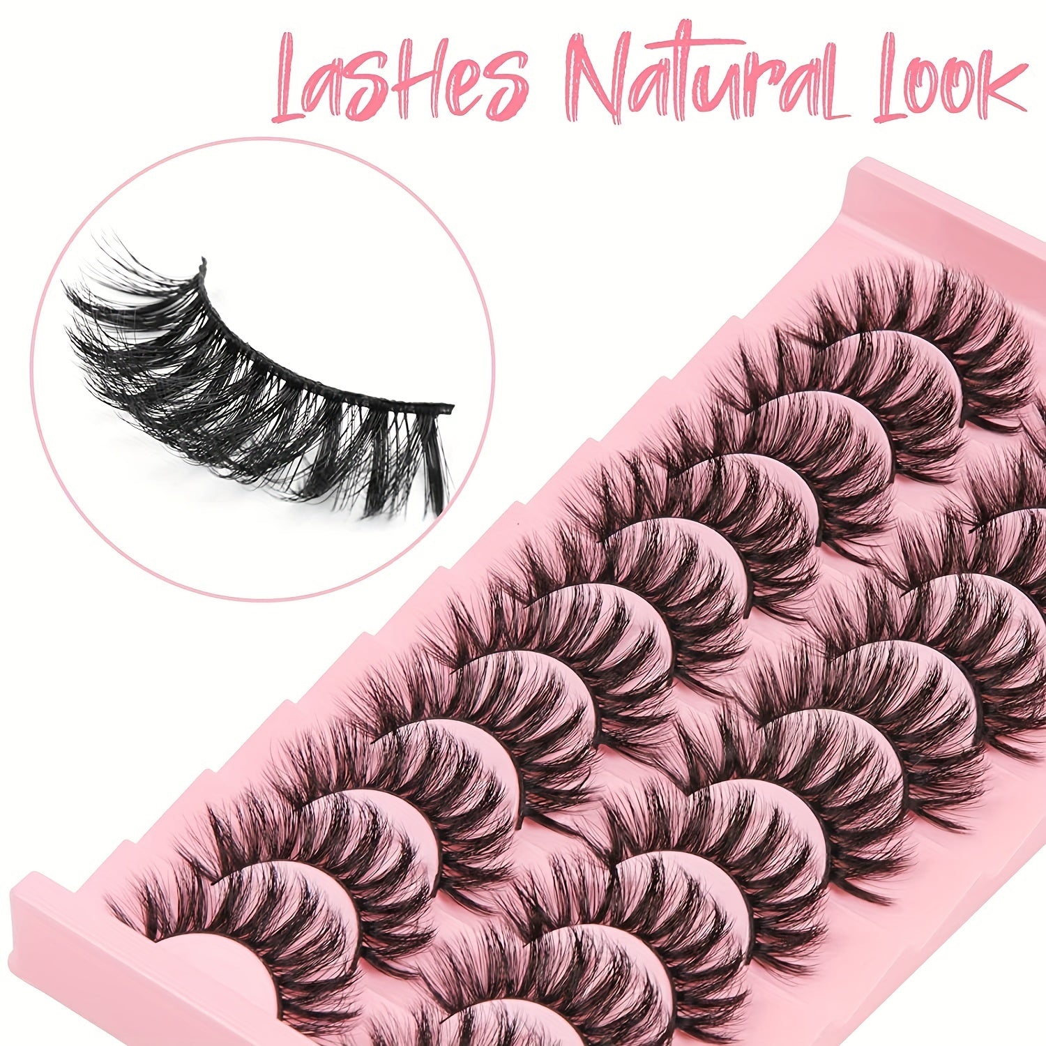 3D False Eyelashes Simulated Thick Curling Lashes Natural Look