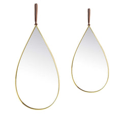 Teardrop Decorative Wall Mirror for Bedroom Entry Vanity Bathroom