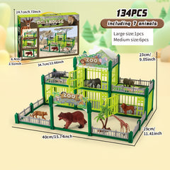 Wild Animal Figure Toy Set for Boys - Pandas, Lions, Tigers, Elephants