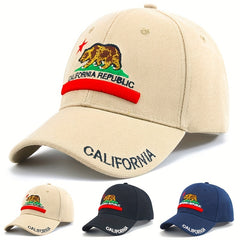Street Canvas Baseball Cap Summer Letter Embroidery Peaked Cap