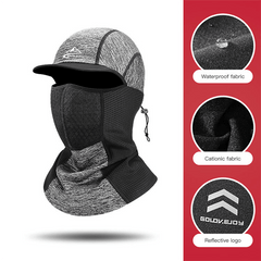 Velvet Balaclava Hat with Scarf for Outdoor Sports & Quick Drying