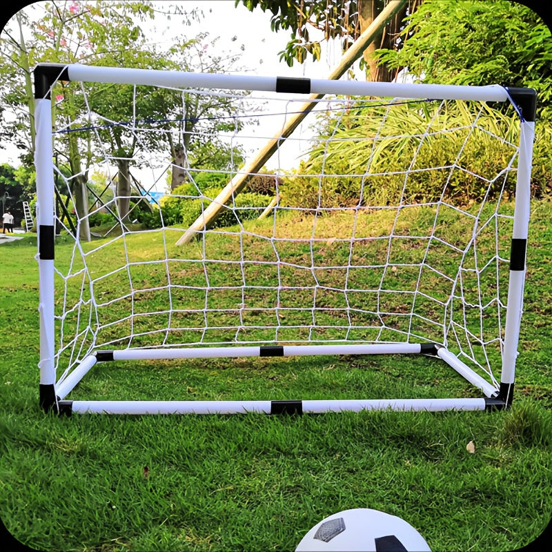 Kids' Outdoor Sports Toys Large Football Goal Set Portable Assembly