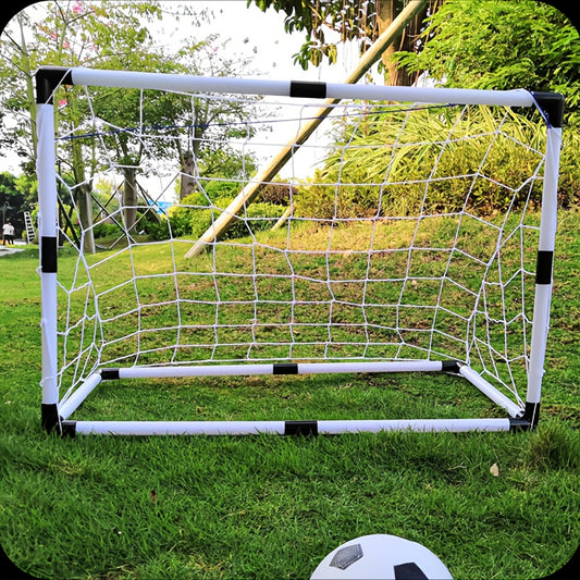 Kids' Outdoor Sports Toys Large Football Goal Set Portable Assembly