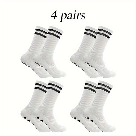 Non slip Soccer Socks Breathable Sweat-absorbing Crew Socks