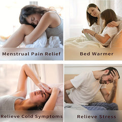Hot Water Bottle w/ Soft Cover Hand Warmer Winter Gift