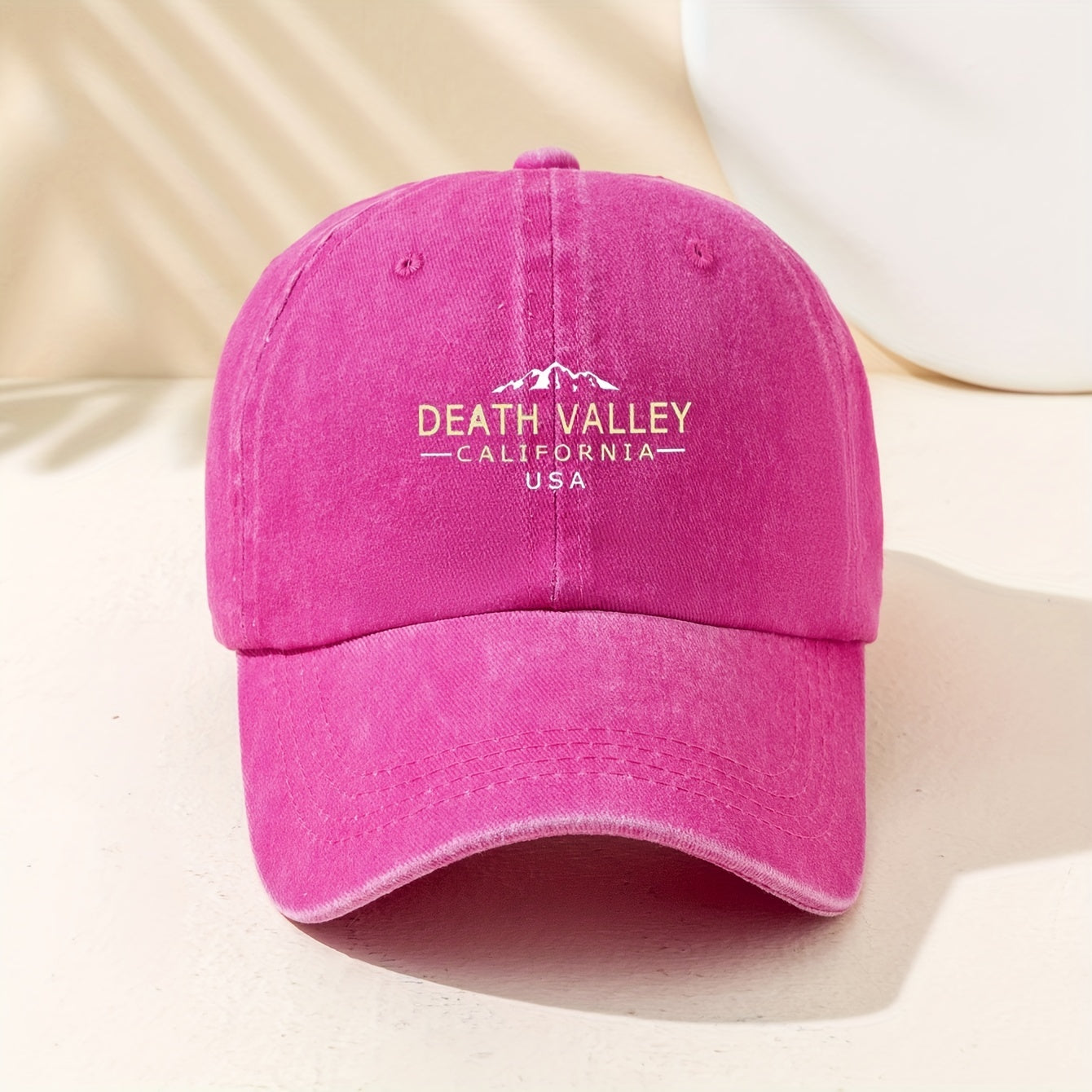 DEATH VALLEY CA Baseball Cap Vintage Washed Cotton Sunscreen Sports Hat