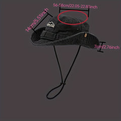 Foldable Outdoor Sunshade Boonie Hat Breathable Cotton Cowboy Hat