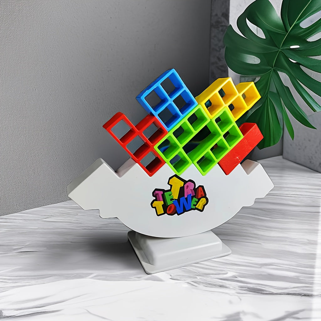 Colorful Jenga Game for Adults - Fun and Challenging Tower Building Game